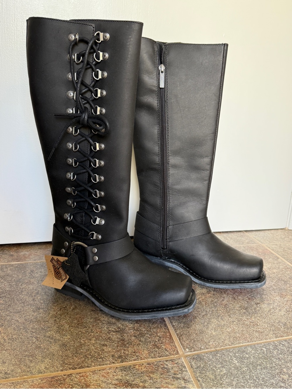 Harley-Davidson Black Romy Motorcycle Boots
